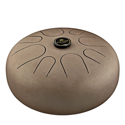 12" Steel Tongue Drum, G Major, Vintage Brown