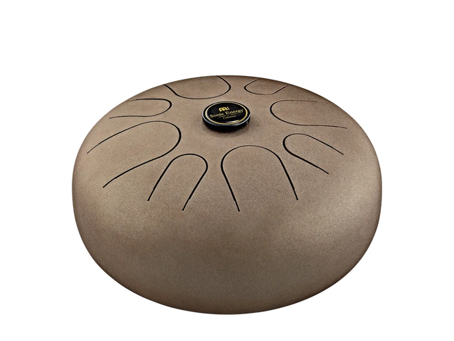 12" Steel Tongue Drum, G Major, Vintage Brown