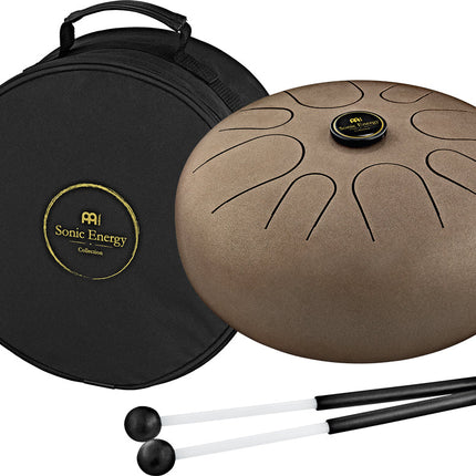 12" Steel Tongue Drum, G Major, Vintage Brown