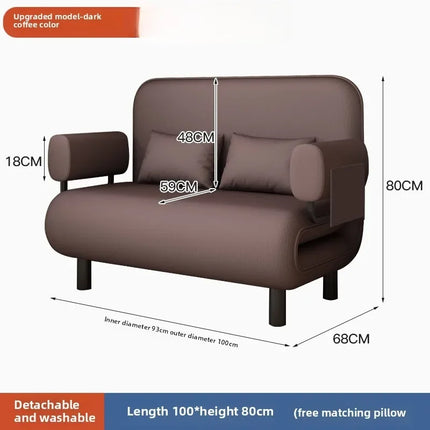 Bonney Rêve Convertible Sofa Bed — Modern Folding Telescopic Design for Small Apartments, Balcony Lounges & Single Suites