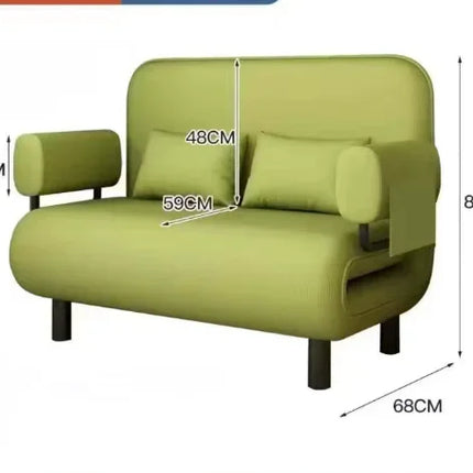 Bonney Rêve Convertible Sofa Bed — Modern Folding Telescopic Design for Small Apartments, Balcony Lounges & Single Suites
