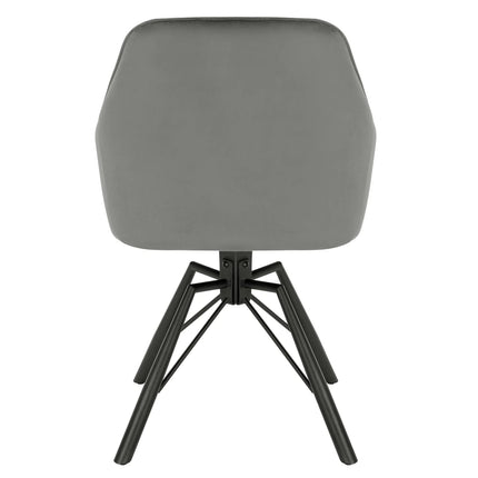 VelvetWhirl Comfort Dining Duo – 2PCS Swivel Upholstered Armchair Set for Kitchen & Living Harmony