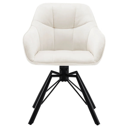 VelvetWhirl Comfort Dining Duo – 2PCS Swivel Upholstered Armchair Set for Kitchen & Living Harmony