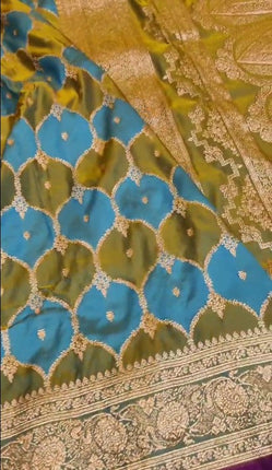 Exclusive Banarasi Rangkaat Mashru Silk Saree