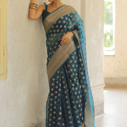 Banarasi  Kora Silk Saree