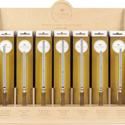 21-Piece Planetary Tuned Tuning Fork Chakra Display Set