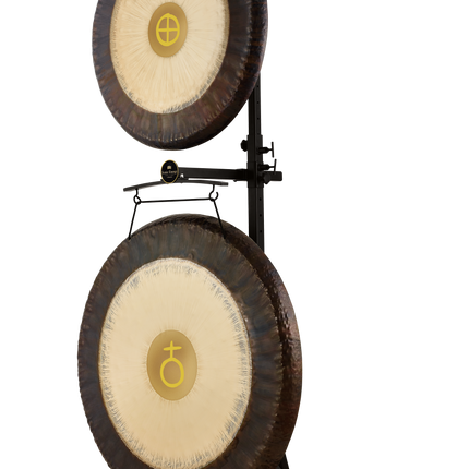 Pro Gong Stand, Up to 40",  Black Powder-coated Steel