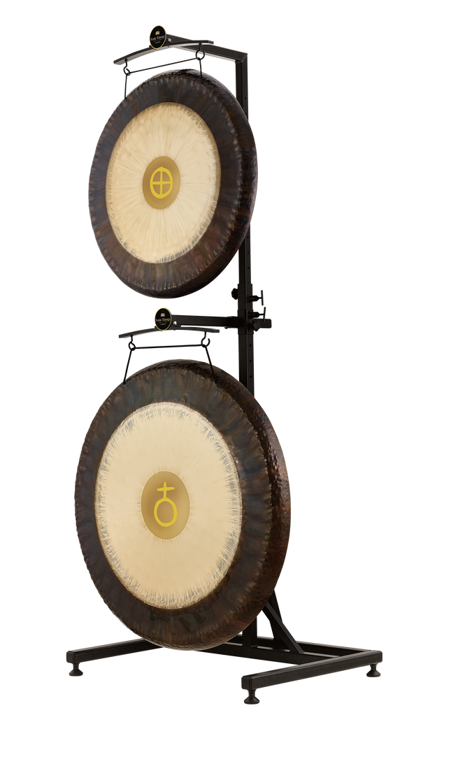 Pro Gong Stand, Up to 40",  Black Powder-coated Steel