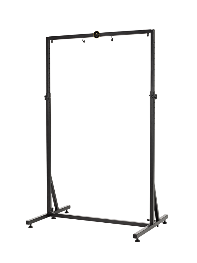 Framed Gong Stand, Up to 40", Black Powder-Coated Steel