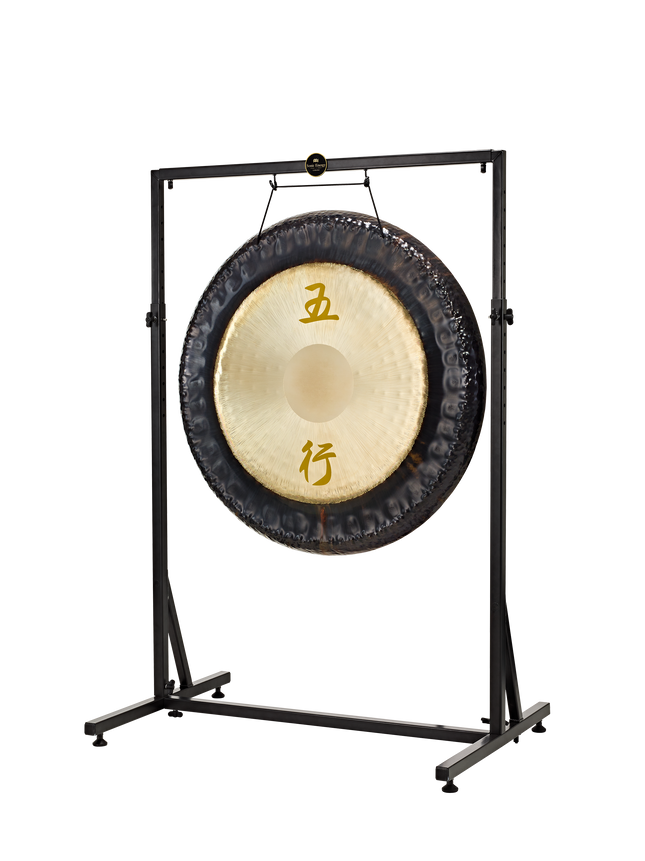 Framed Gong Stand, Up to 40", Black Powder-Coated Steel