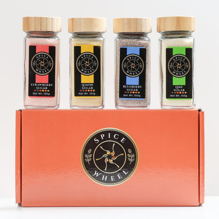 Mocktail Sugar Gift Set – 4 Flavored Sugars for Tea, Baking, Mocktails & Cocktails
