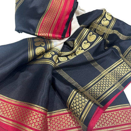 120gm Pure Mysore Silk Saree With Bentex Border