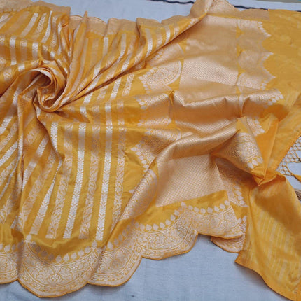 Exclusive Handloom Pure Banarasi Katan Silk Smooth and Soft Fabric Saree