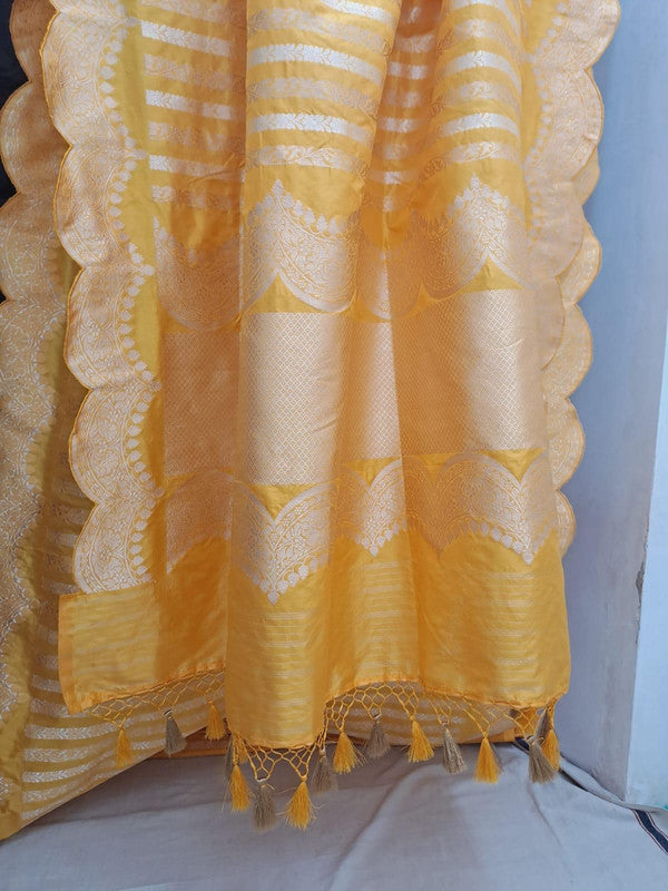 Exclusive Handloom Pure Banarasi Katan Silk Smooth and Soft Fabric Saree