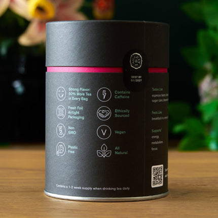 Jet Black - Roasty Coffee Black Tea - 15 Tea Bags