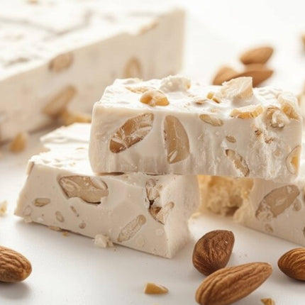 Andy Anand 36 Bite-Size Sugar Free Almond Nougat with roasted Almond Soft Nougat Candy Brittle, Traditional European Turron - A Delicious and Authentic Treat, Amazing Taste, 7 Oz