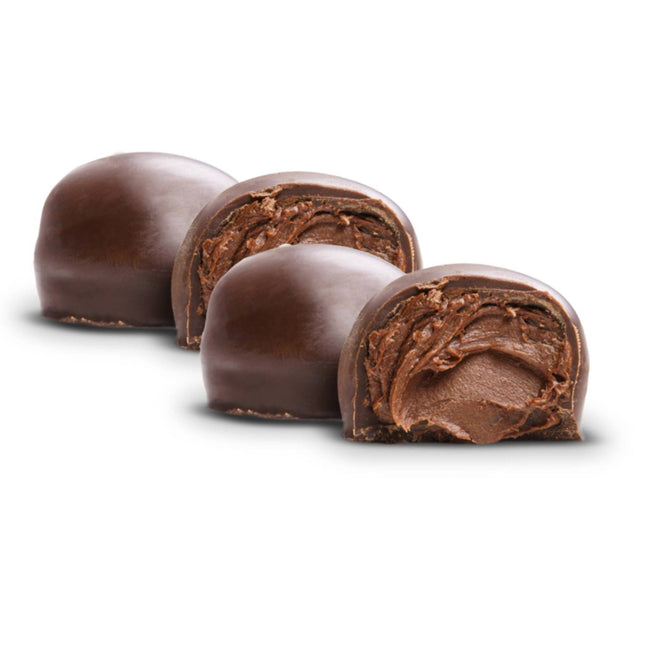 Andy Anand Dark Italian Rum Cuneesi Chocolate Truffles – 20 Pc Gift Box, Imported Gourmet Treats, 60% Cocoa Butter.