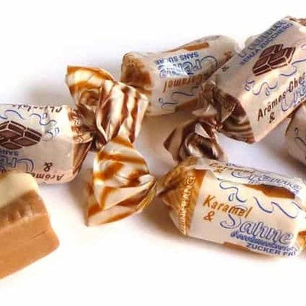Andy Anand 66 pcs Sugar Free Cream Toffees trio of Caramel, Chocolate & Coffee, Sugar Free Creamy Taffy Candy for Diabetics - A Delicious and Healthy Treat 7 Oz