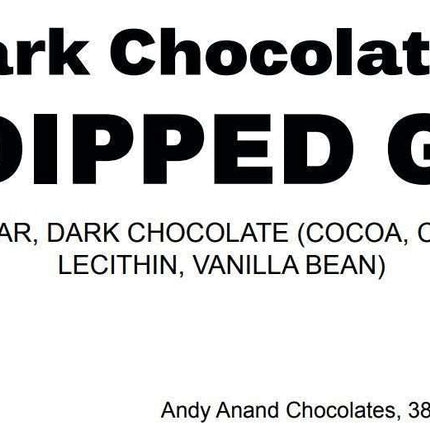 Andy Anand Vegan Belgian Dark Chocolate Ginger – All-Natural Fresh Ginger Dipped in Luxurious 60% Cocoa Butter Dark Chocolate, Exquisite Sweet & Spicy Indulgence (1 lb)