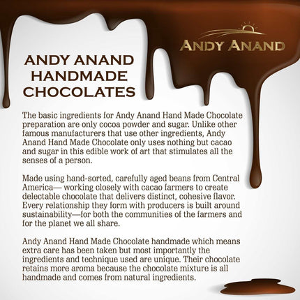 Andy Anand Vegan Belgian Dark Chocolate Ginger – All-Natural Fresh Ginger Dipped in Luxurious 60% Cocoa Butter Dark Chocolate, Exquisite Sweet & Spicy Indulgence (1 lb)