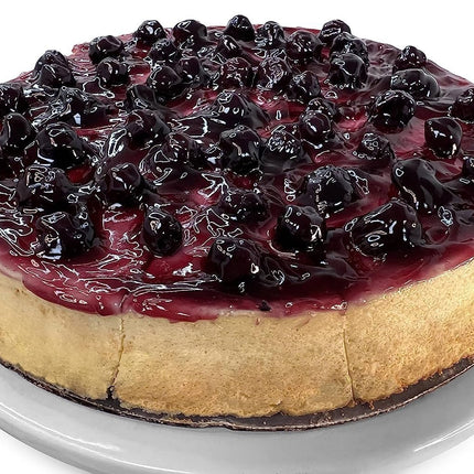 Andy Anand Blueberry Cheesecake 9" - Made in Traditional Way - Masterfully Crafted Bakeries with Cheesecake Delivery (2.6 lb)