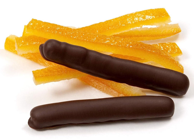 Andy Anand Vegan Chocolate Covered Orange Peels – Dark Chocolate Gift Box, 1 lb, Made with 60% Chocolate (Cocoa Butter)