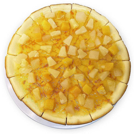 Andy Anand Freshly Baked Tropical Fruit Cheesecake, Glazed with Pineapple, Pears & Peach, The Perfect Cheesecake Near Me - Order Now and Taste the Difference (2 lbs)