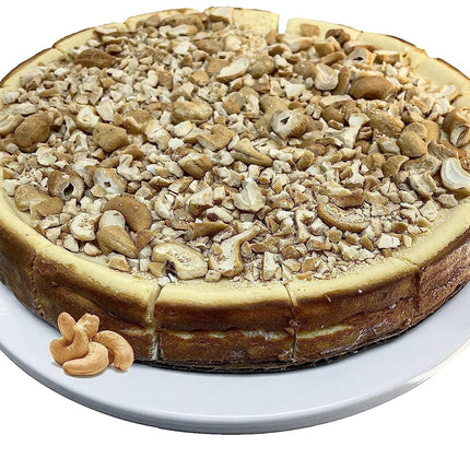Andy Anand Sugar Free Gluten Free  Caramel Cashew Cheesecake 9"- Delicious-Decadent Guilt-Free Treat" Best Cheese Cake Near Me For Celebrations & Delicious Diabetic Dessert (2.6 lbs)