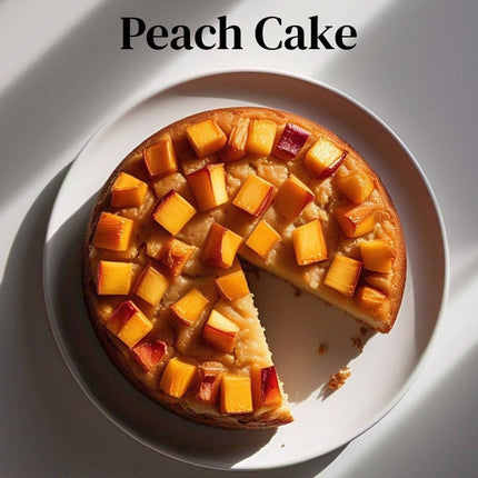 Andy Anand Delicious Sugar Free Peach Cake 9" - Divine Cake Delightful Taste From Sugar Free Bakery Dessert For Diabetic Lovers (2 lbs)