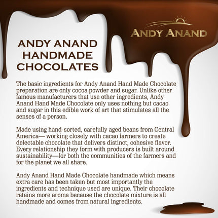 Andy Anand Gourmet Chocolate Liquor Bottles – European Dark Chocolate, Non-Alcoholic Liquor-Filled Assortment, 60% Cocoa Butter, Gift Box