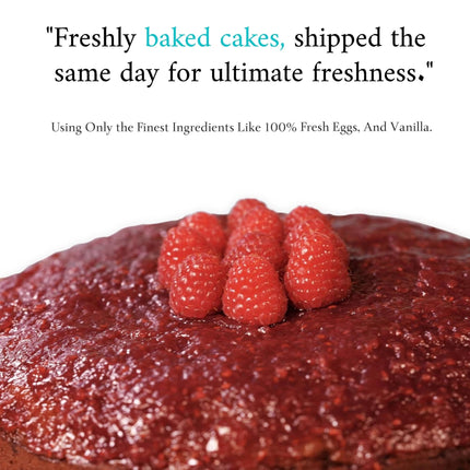 Andy Anand Exquisite 9" Cake: Freshly Crafted in Traditional Style Mango Cake ,Delight in Its Luxuriously Creamy Texture and Intense Flavor