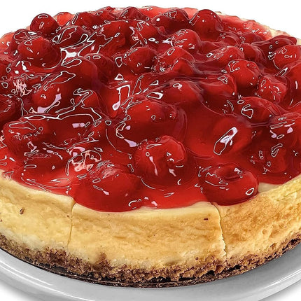 Andy Anand Freshly Baked Traditional Cherry Cheesecake 9" - Masterfully Crafted, Indulge in Delicious Classic Cheesecake - Creamy Delight! (3.4 lbs)