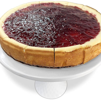 Andy Anand Freshly Baked Raspberry Cheesecake 9" - Cheesecake Delivery - Freshly Baked and Delivered to Your Doorstep From Near Bakery (2 lbs)