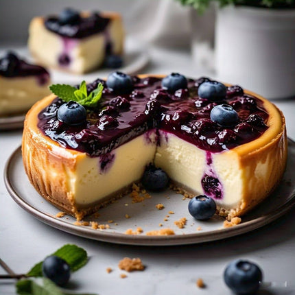 Andy Anand Gluten Free Blueberry Cake 9" - Decadent Cake for Dessert Lovers, Order Now and Taste the Difference (2.8 lbs)