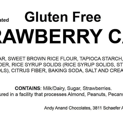 Andy Anand Gluten Free Chocolate Strawberry Cake 9" - Rich Moist And Decadent Cake for Dessert Lovers (2.5 lbs)
