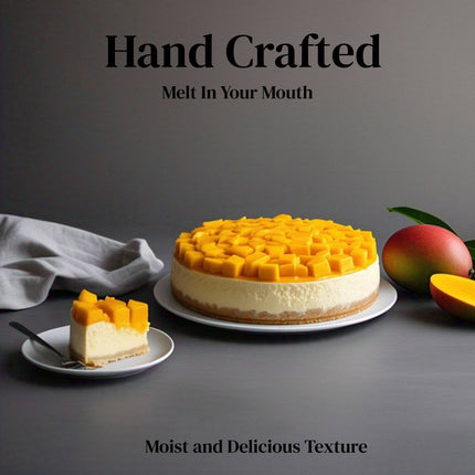 Andy Anand Delicious Mango Cake 9" - Hand Crafted Birthday Cakes For Delivery - Bursting with Flavor and Irresistible Taste - 2.6 lbs