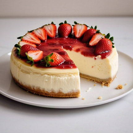 Andy Anand Gluten-Free Strawberry Cheesecake 9" - Melt-in-Your-Mouth Cheesecake Near Me (3.4 lbs)