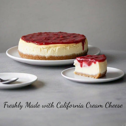 Andy Anand Sugar Free Gluten Free Strawberry Cheesecake 9" - No Preservatives or Chemicals, Creamily Topped, Best Cheesecake Near Me For Celebrations & Dessert Lovers (3.4 lbs)