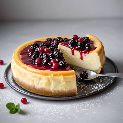 Andy Anand Gluten Free Wild Berry Cheesecake 9" - Delightful Taste, Freshly Baked Like Homemade Gluten-Free Desserts (2.8 lbs)