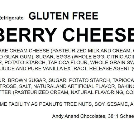 Andy Anand Gluten Free Wild Berry Cheesecake 9" - Delightful Taste, Freshly Baked Like Homemade Gluten-Free Desserts (2.8 lbs)