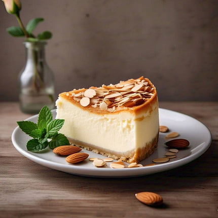 Andy Anand Indulgent Sugar Free Almond Cheesecake - Delicious-Amazing Freshly Baked, Best Cheesecake Near Me For Birthday, Anniversary Celebrations & Dessert Lovers (2.6 lbs)