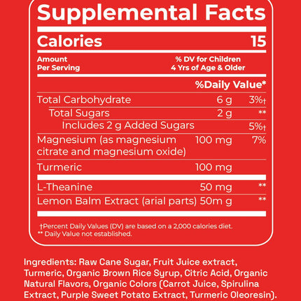 Andy Anand Magnesium Low Calorie Lollipops & Calming Magnesium Sweet & Calm Combo in fruit flavors Kids Magnesium Pops, 8.8 oz - Kids Love Them! Sweetened with real fruit Juice