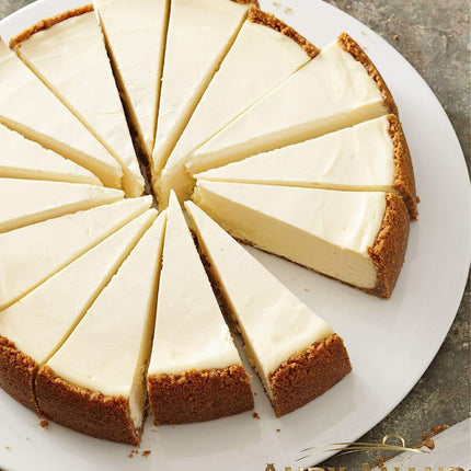 Andy Anand Luxurious New York Style Cheesecake 9" | Handcrafted, Freshly Baked, The Best Cheesecake - Made with Fresh Ingredients and Love (2 lbs)