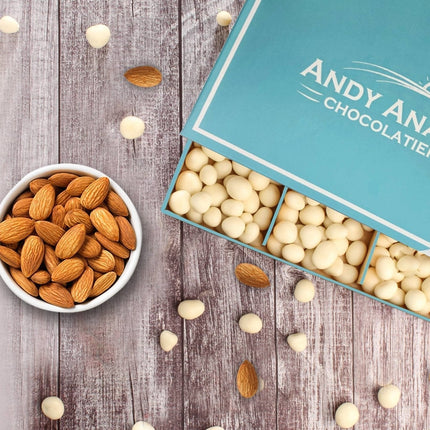 Andy Anand Premium California Greek Yogurt Almond Chocolate  1 lbs - Experience Chocolate Heaven Today