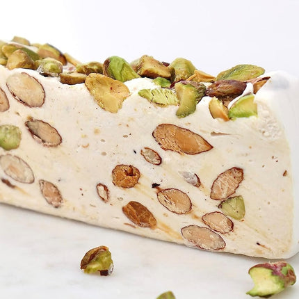Andy Anand Roasted Pistachio Nougat Turron - Homemade Style brittle soft nougat Turron - A Delicious and Healthy Treat, Amazing-Delicious-Decadent 7 Oz