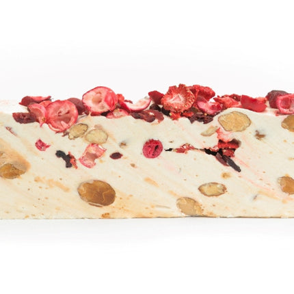 Andy Anand Gluten Free Strawberry Nougat - Soft Brittle, Turron from Spain - Irresistible Taste, Traditional European Turron – 7 Oz