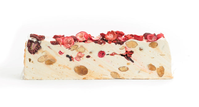 Andy Anand Gluten Free Strawberry Nougat - Soft Brittle, Turron from Spain - Irresistible Taste, Traditional European Turron – 7 Oz