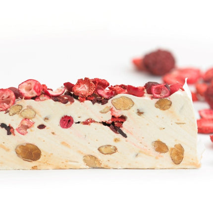 Andy Anand Gluten Free Strawberry Nougat - Soft Brittle, Turron from Spain - Irresistible Taste, Traditional European Turron – 7 Oz