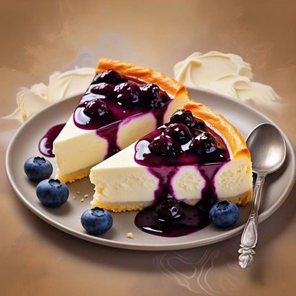 Andy Anand Sugar & Gluten Free Blueberry Cheesecake 9" - Decadent Taste in Every Slice, Best sugar free and gluten free Cheese Cake  Near Me For Christmas Celebrations & Dessert Lovers (2.8 lbs)