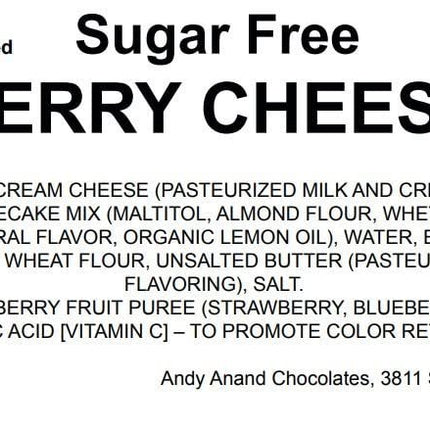 Andy Anand Sugar Free Wild Berry Cheesecake 9" - Perfect Taste Like Home Made, Best Cheese cake Near Me For Parties Celebrations & Dessert Lovers (2.8 lbs)